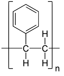 Strukturformel Polystyrol